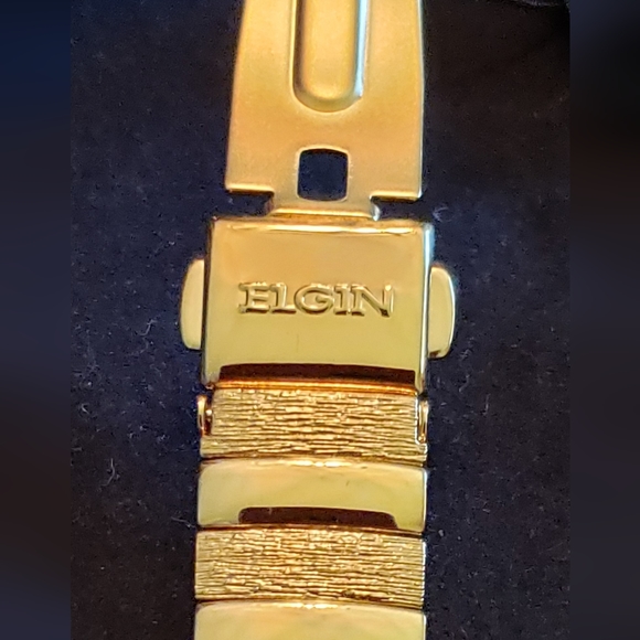 Elgin wrist watch (EG354), rare Japanese model, diamonds, gold tone, NWT - Picture 11 of 17